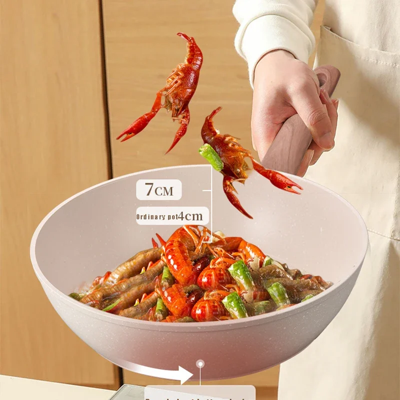 Poêle antiadhésive, casserole, poêle à frire, wok, poêle à steak, poêle à crêpes, plaque à induction, cuisinière à gaz, ustensiles de cuisine spéciaux