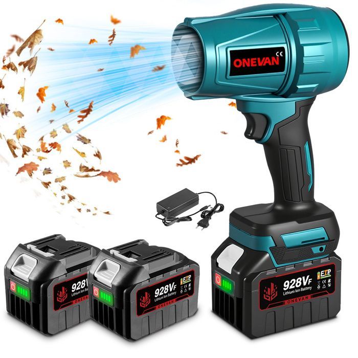 Akku-Laubbläser - ONEVAN - Bürstenloser Motor - 700 W - 2 x 4 Ah
