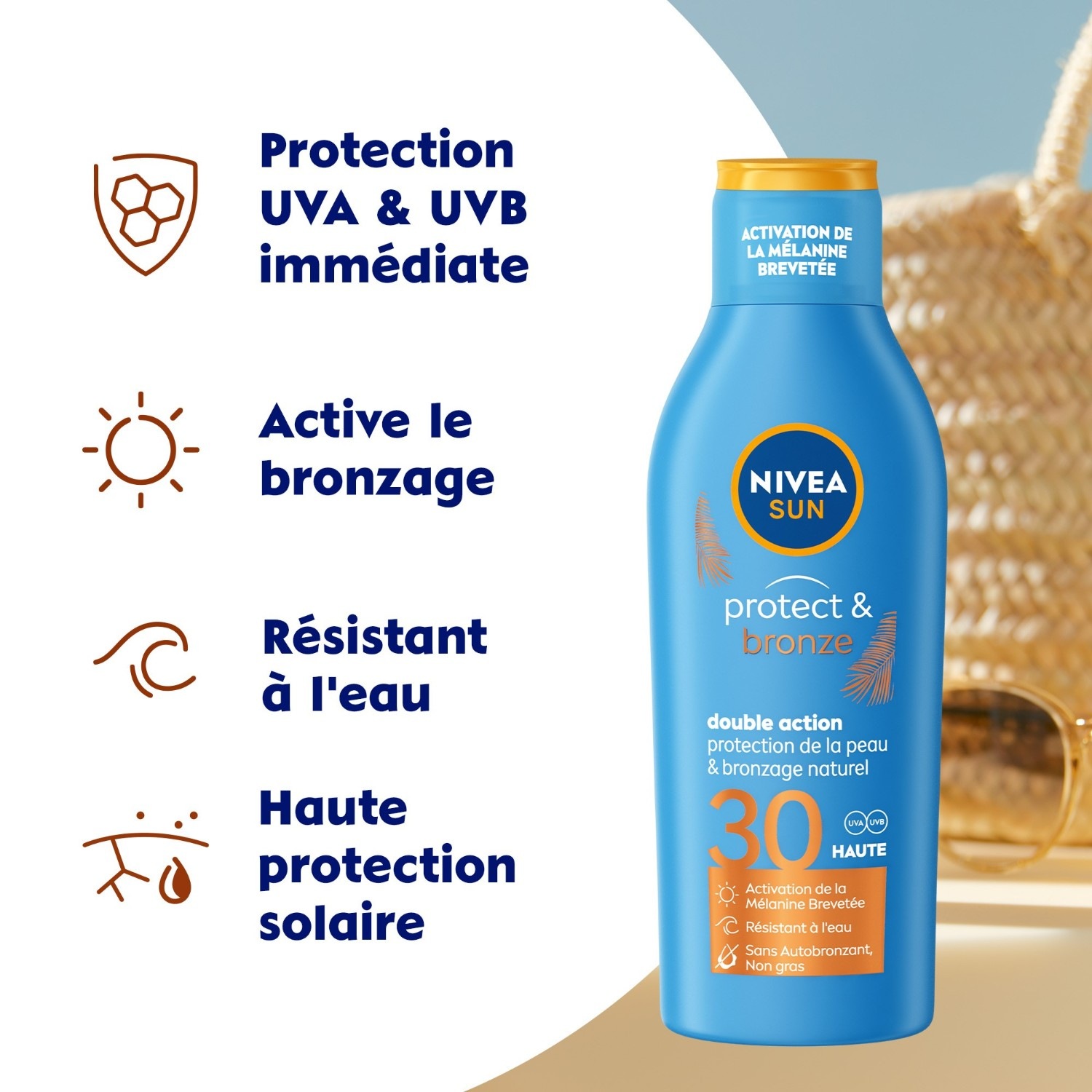 NIVEA Lait protection solaire SPF30