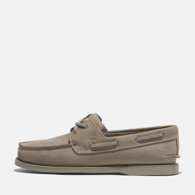 Scarpa da Barca in Pelle Classic da Uomo in                beige