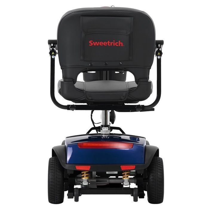 Patinete eléctrico SWEETRICH S1-Sport, azul, frenos inteligentes, ruedas antivuelco, absorción de impactos, fácil manejo.