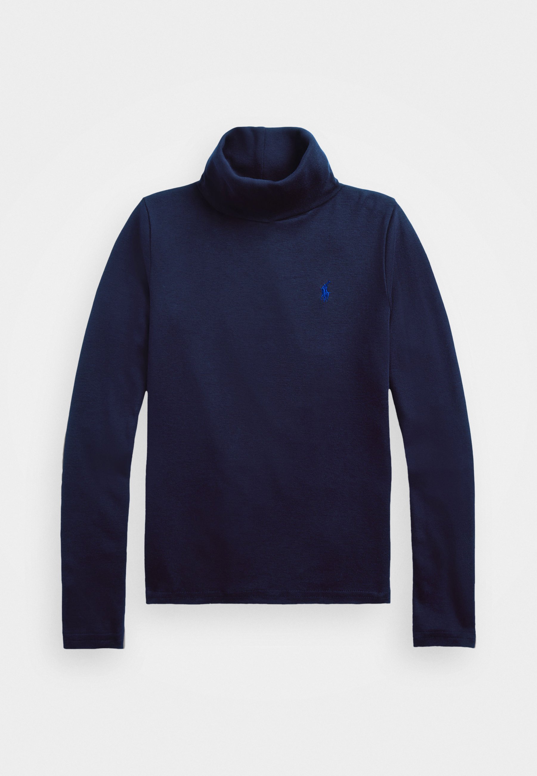 Maglione a collo alto a coste in misto cotone Polo Ralph Lauren - Newport Navy
