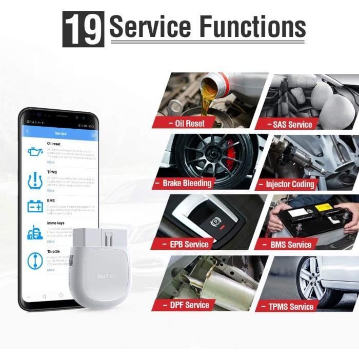 Autel MaxiAP AP200 OBD2 Scanner Bluetooth Car Diagnostic Tool for iOS and Android Engine Code Reader