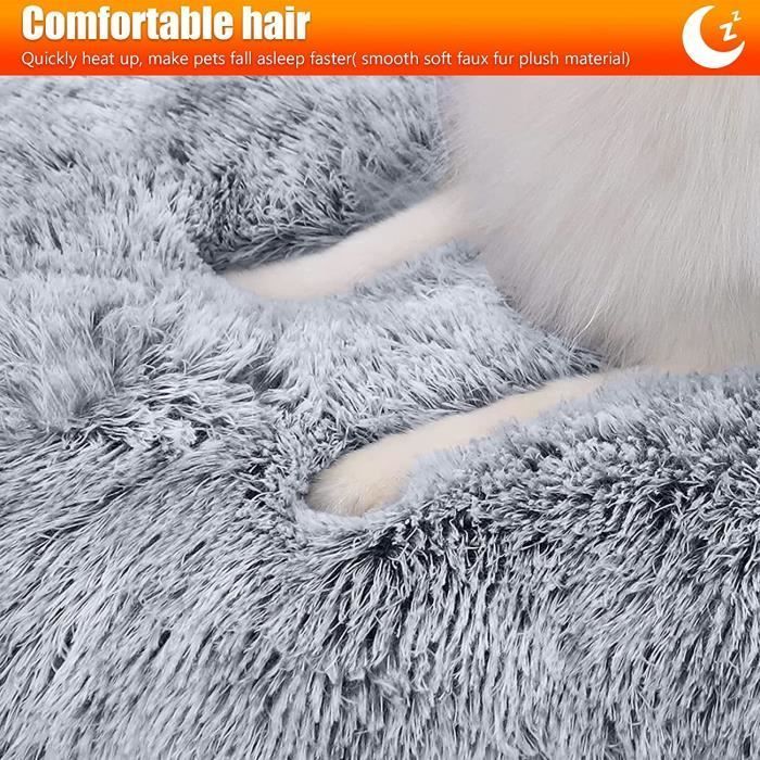 Cojín extraíble para perros de 100x60x10 cm - Alfombrilla lavable de espuma viscoelástica - Cama gris oscuro con base antideslizante