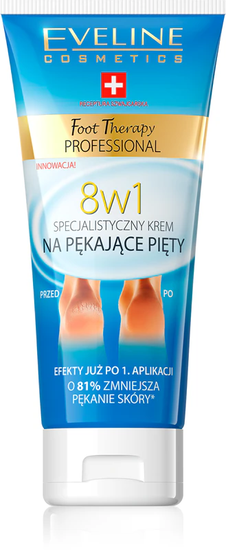 Eveline Cosmetics Foot Therapy krém na popraskané paty 8 v 1