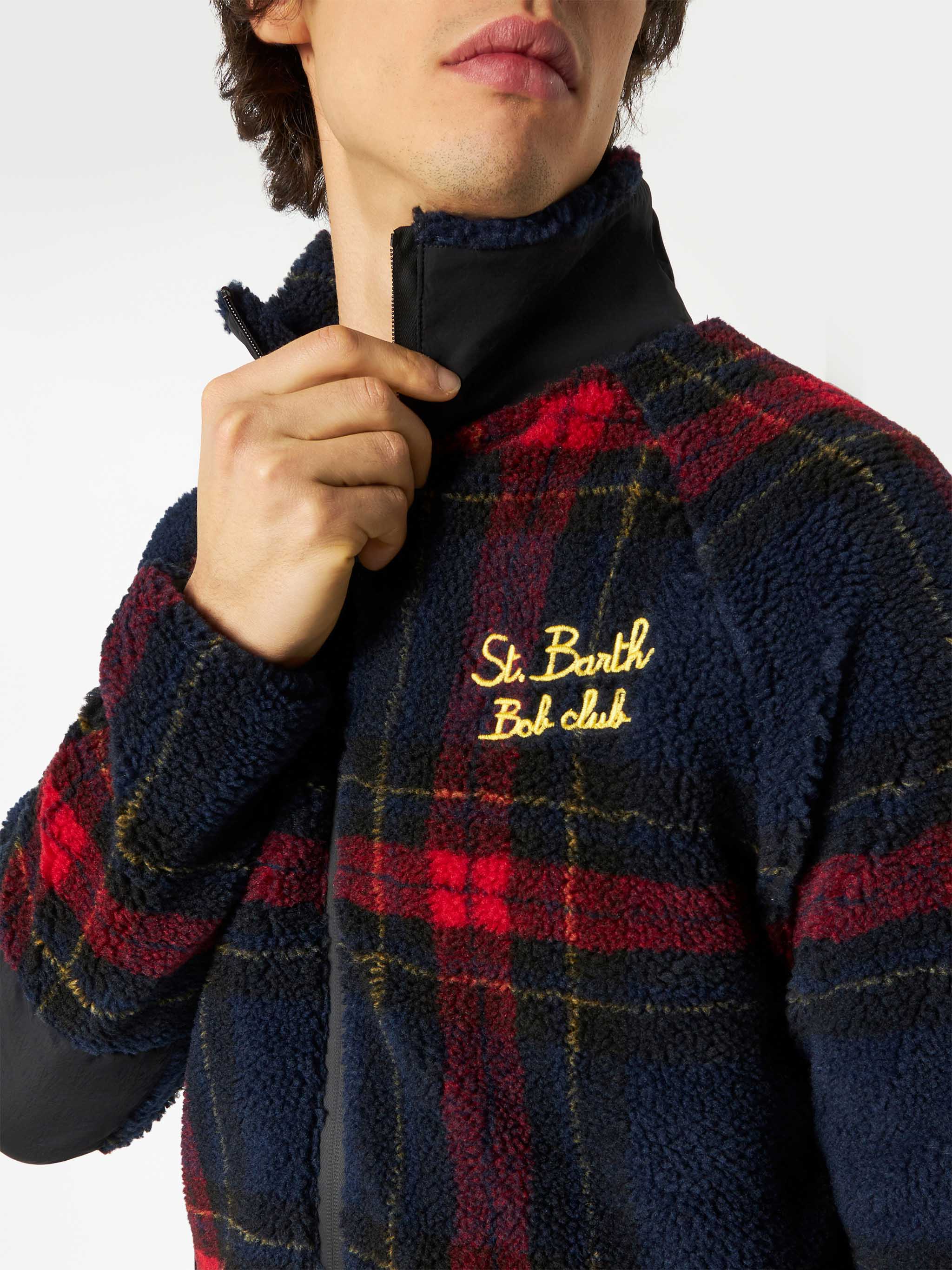 Geborduurd Sherpa-jack voor St. Patrick's Day. Barth Bob Club