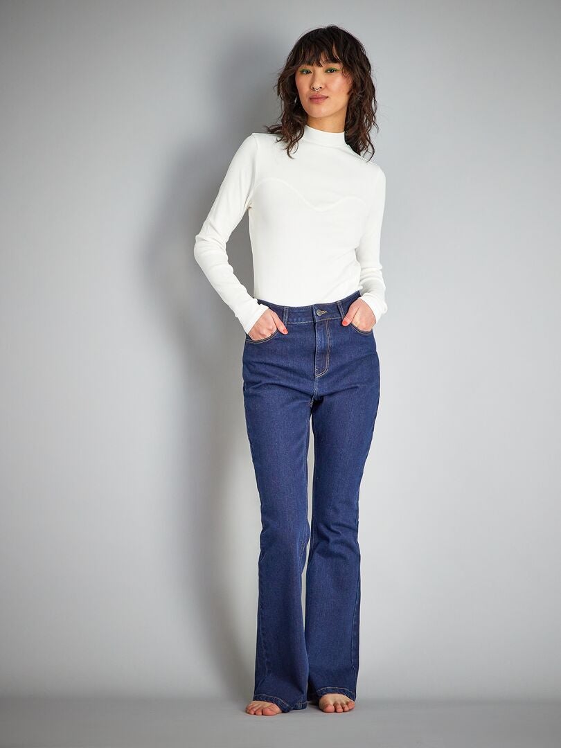 Calça Flare - Tamanho 34 - Azul