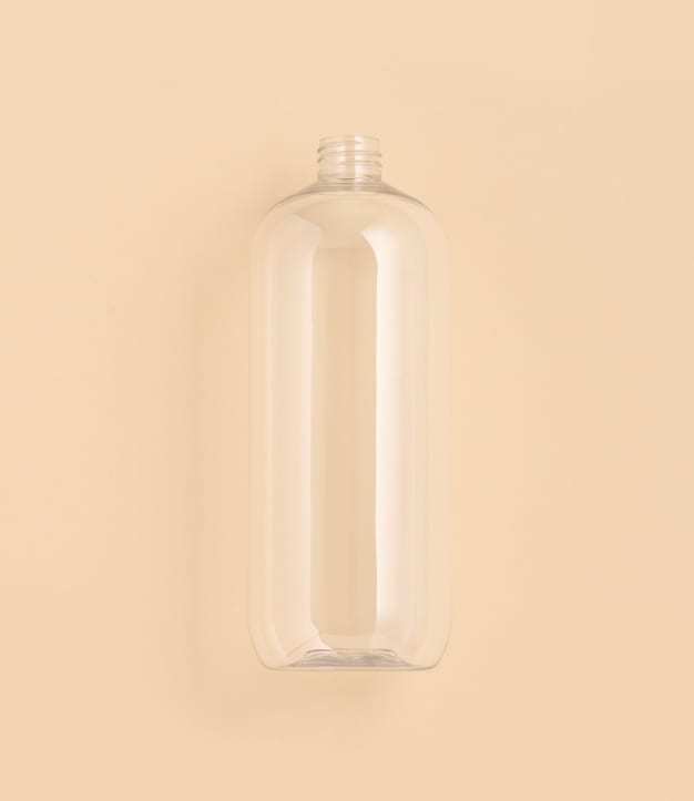 Flacon sans bouchage RPET 1L 28/410 Transparent