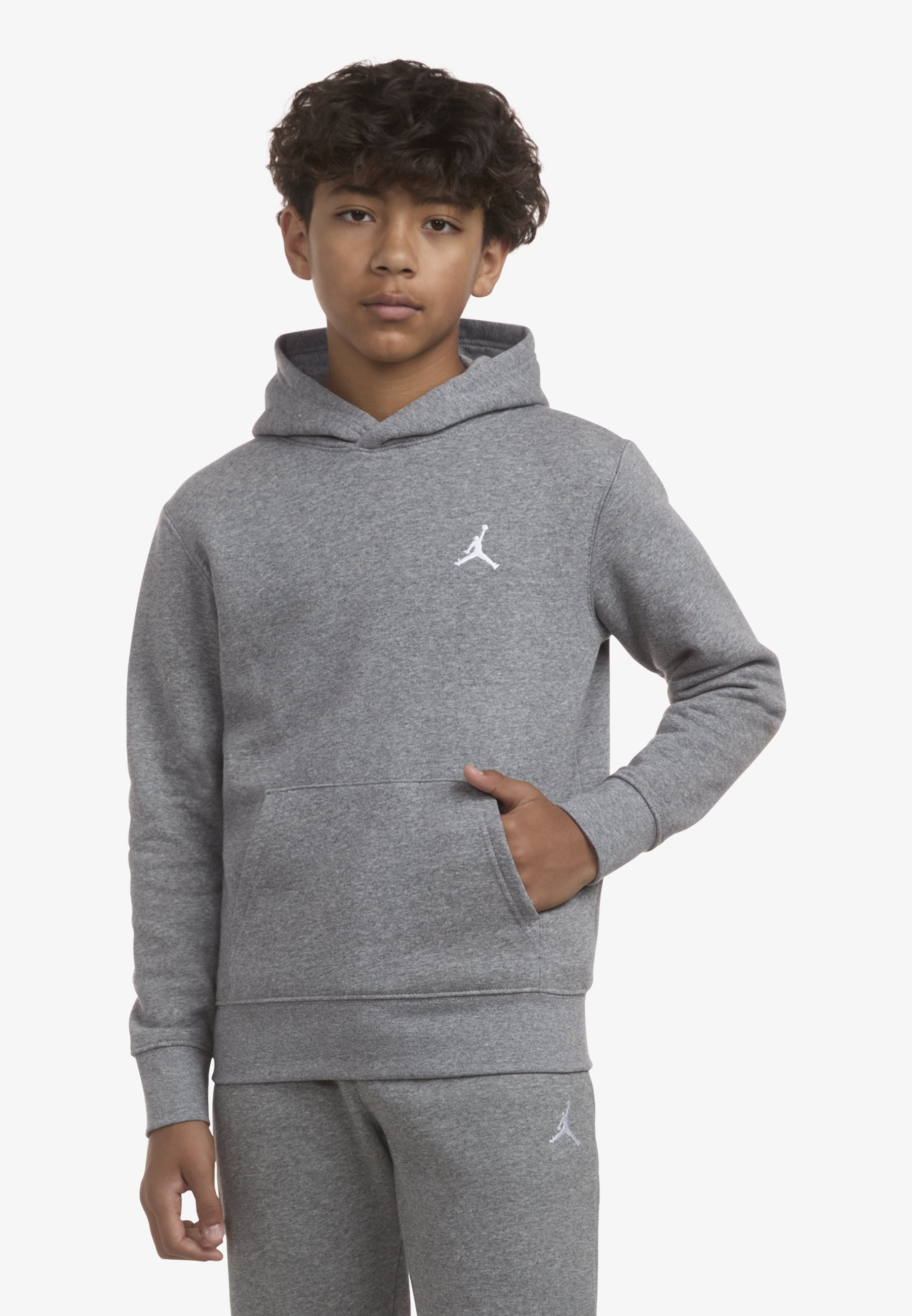 Jordan BROOKLYN - Sweat à capuche - Gris chiné