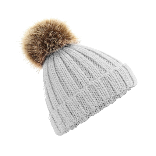  Bonnet épais Beechfield pour enfants avec pompon