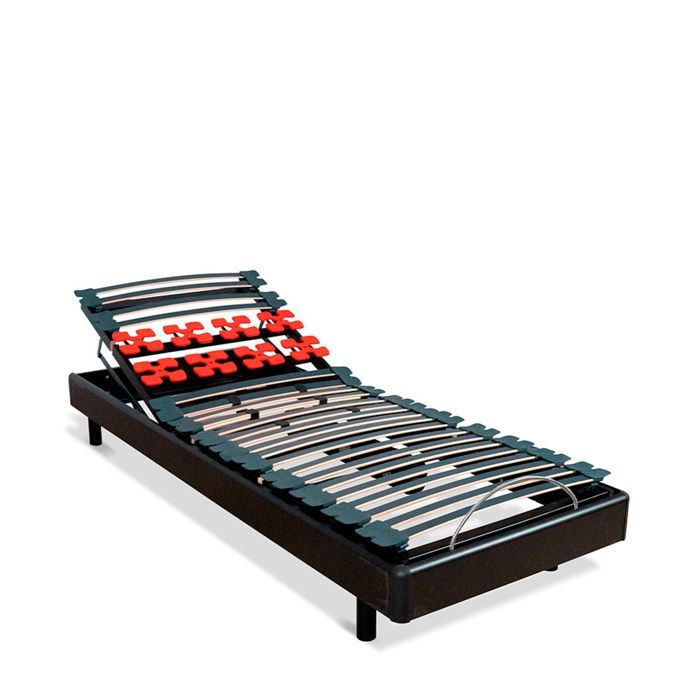 Base de cama eléctrica Bodysoft de 90x200 cm con listones y soportes.