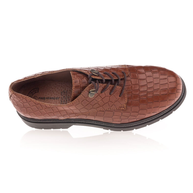 Bruine veterschoenen voor dames / Derbyschoenen