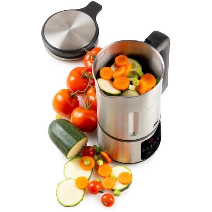 Frullatore riscaldato DOMO - Acciaio inox - 1,2 L - 6 programmi - 800 Watt - DO727BL