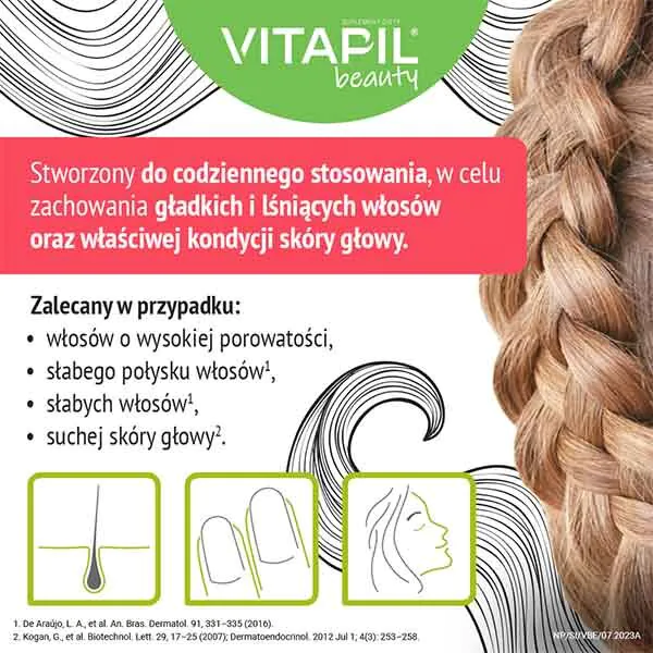 Vitapil Beauty, Suplement diety na włosy, skórę i paznokcie, Kapsułki