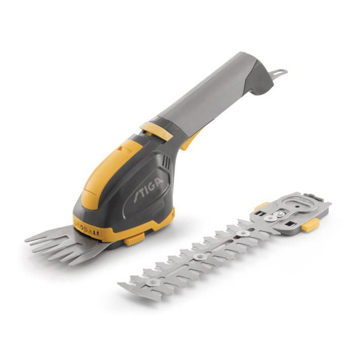 STIGA STIGA SGM 72 AE OUTIL MULTIFONCTIONNEL À BATTERIE, 7,2 V, 2,5 AH, 8 CM/18 CM – LAMES DOUBLE ACTION, ENCLIQUETAGE SANS OUTIL –