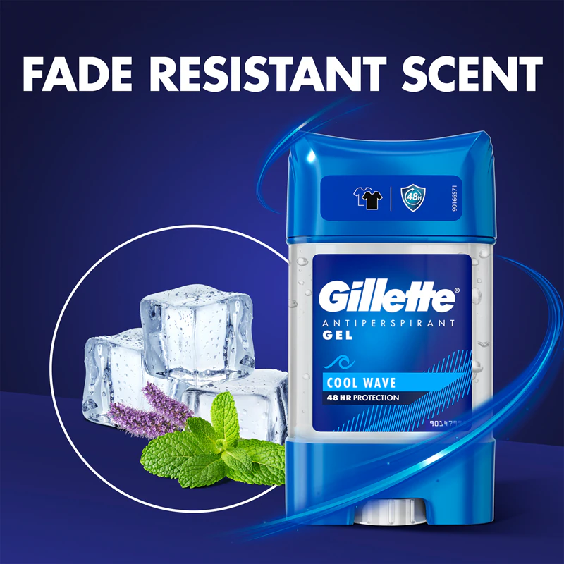 Gel antitranspirante Gillette Cool Wave