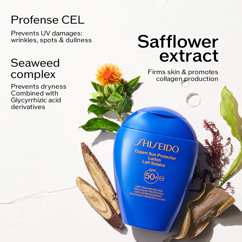 Loção Protetora Solar Shiseido Expert FPS 30 para rosto e corpo
