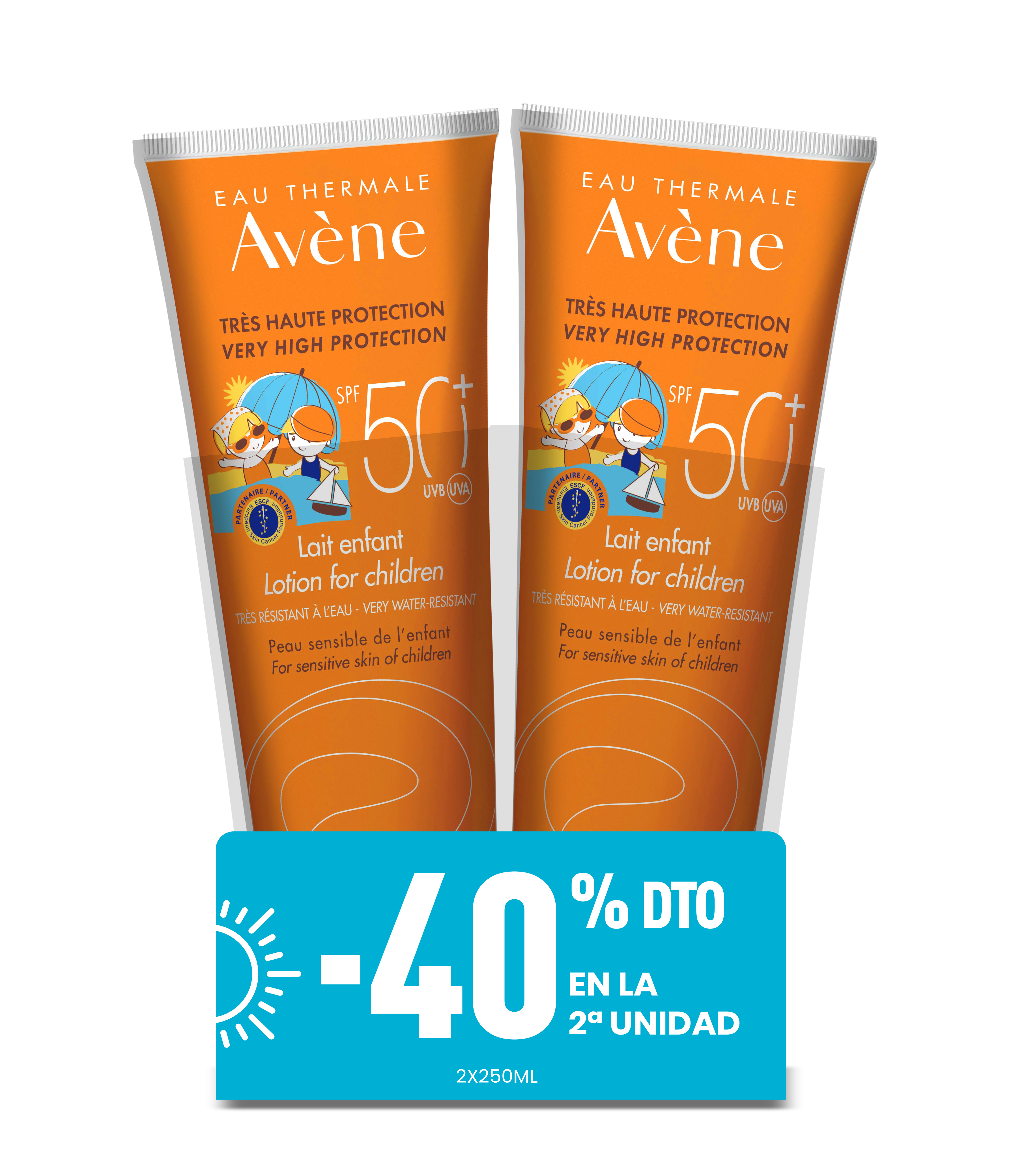 Detské mlieko Eau Thermale SPF 50 Ochrana pred slnkom z lekárne