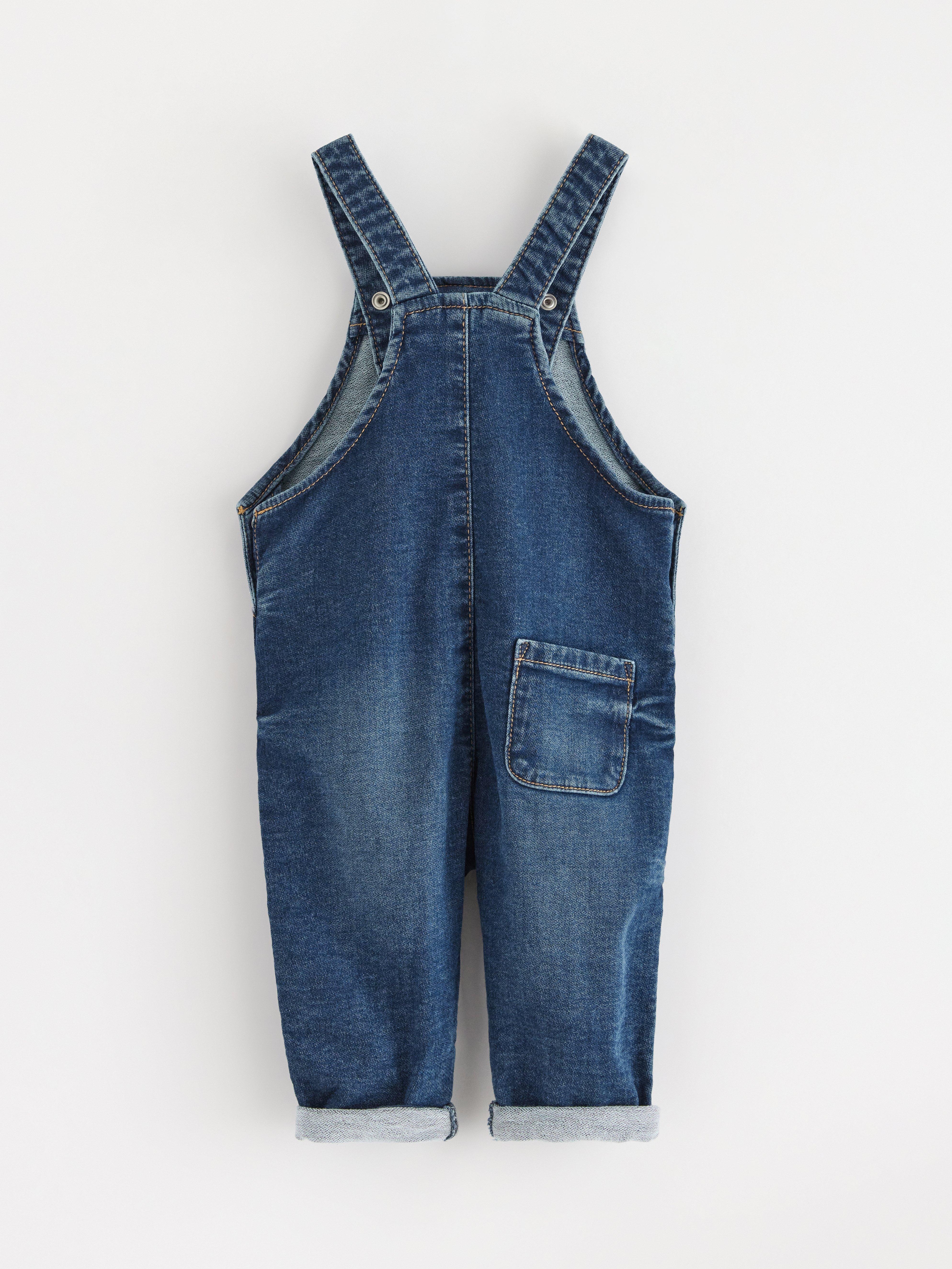Salopetă albastră denim