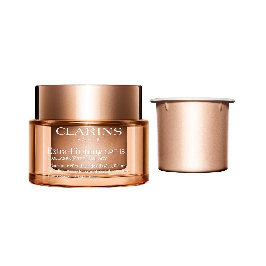 Clarins Extra spevňujúci denný krém 40+ SPF 15 pre všetky typy pleti - 50 ml - náhradné balenie