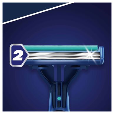 Gillette Blue II Slalom wegwerpscheermesjes, 10 stuks