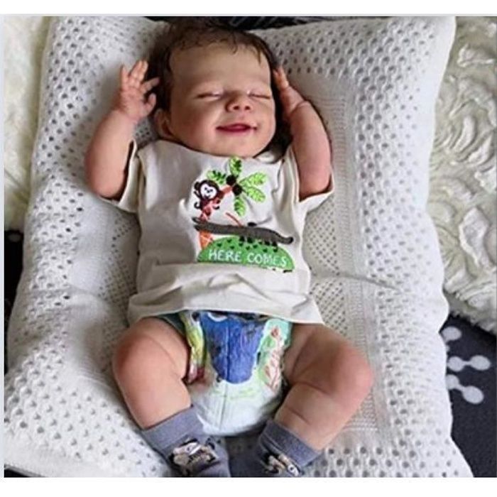 Reborn Baby Doll - OLALI - 19 inches - Realistic Silicone - Bathed Doll - Movable Limbs