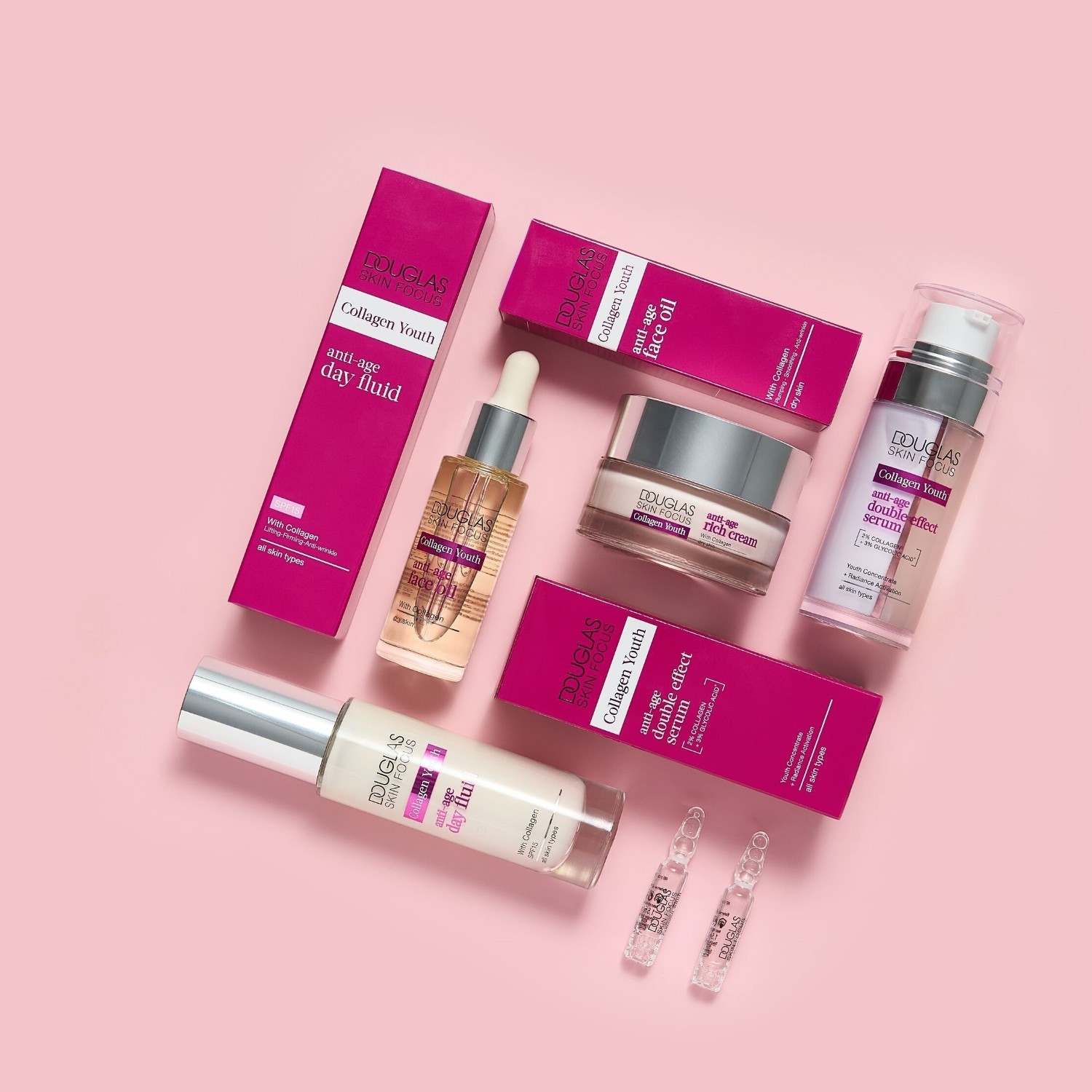 Douglas Collection Ampoule Serum Skin Focus Collagen Youth Anti-Age Ampoules 5 x 1,5 ml - 1 kus