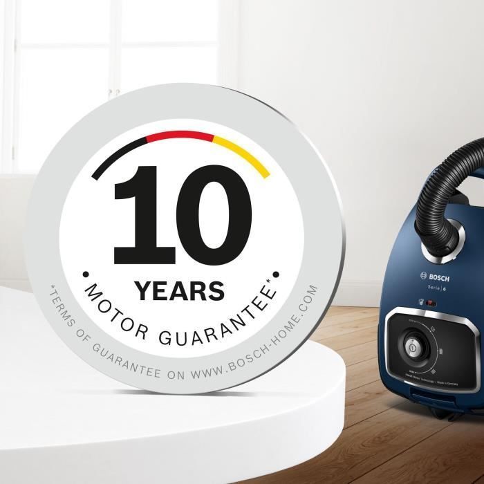 BOSCH BGB6X300 - Aspirapolvere a cilindro con sacco - 600 W - Filtro HEPA - Raggio di pulizia 12 m