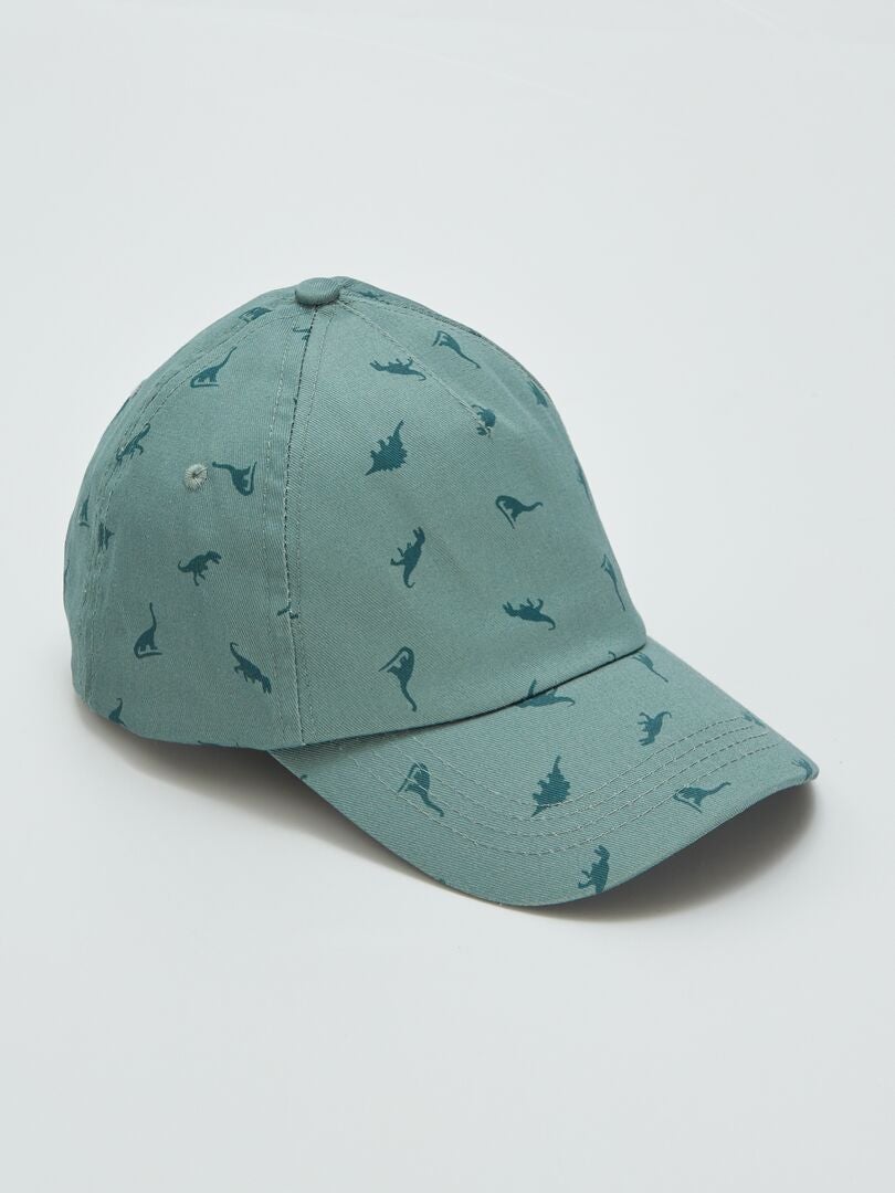 Gorro con estampado de dinosaurios - Caqui