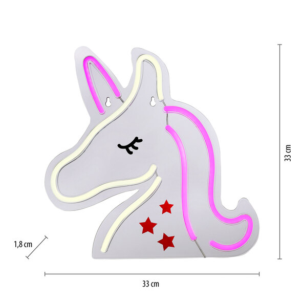 LED-Neon-Schild Einhorn