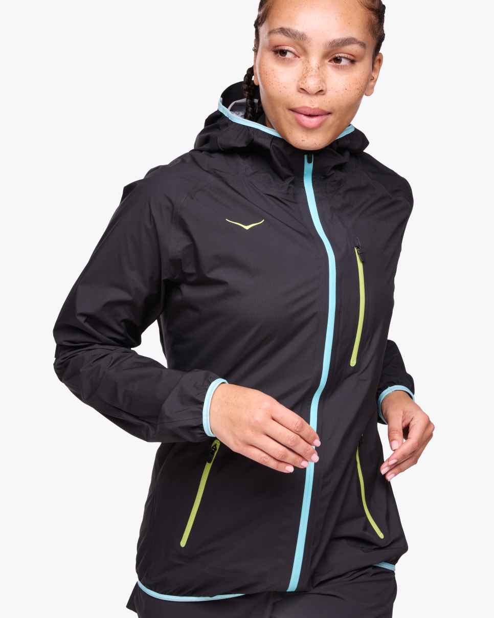 HOKA Tecsky Waterdichte Jas Zwart