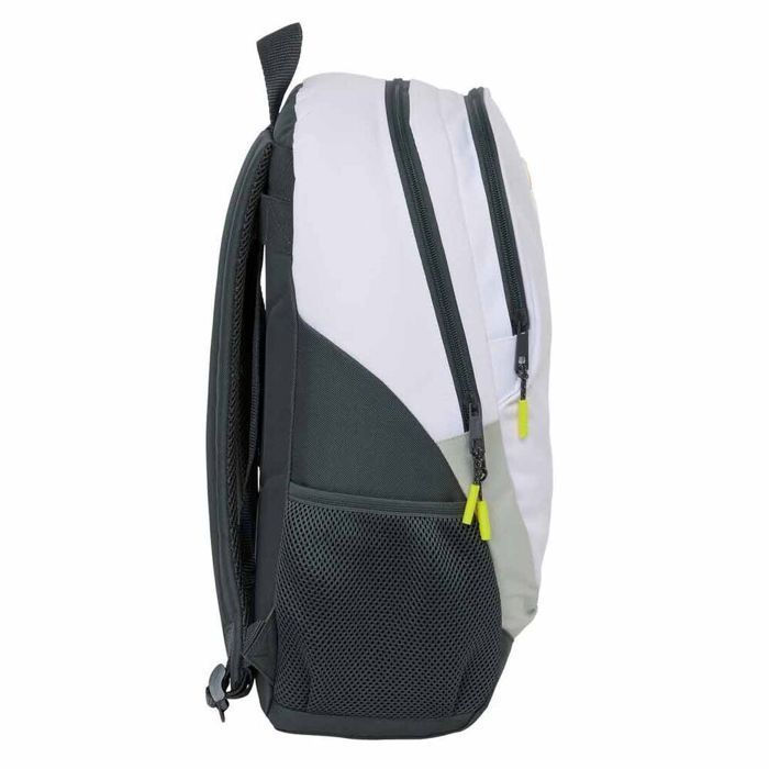 Mochila infantil - SAFTA - Real Madrid 2025/26 - 44 cm - blanca - compatible con carrito