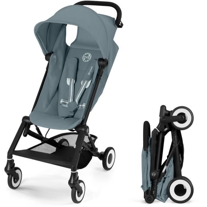 Silla de paseo ultracompacta CYBEX Agis - De 5 a 22 kg (6 meses - 4 años) - Silla de paseo ligera de 6,3 kg - Compatible con aviones - Azul tormenta