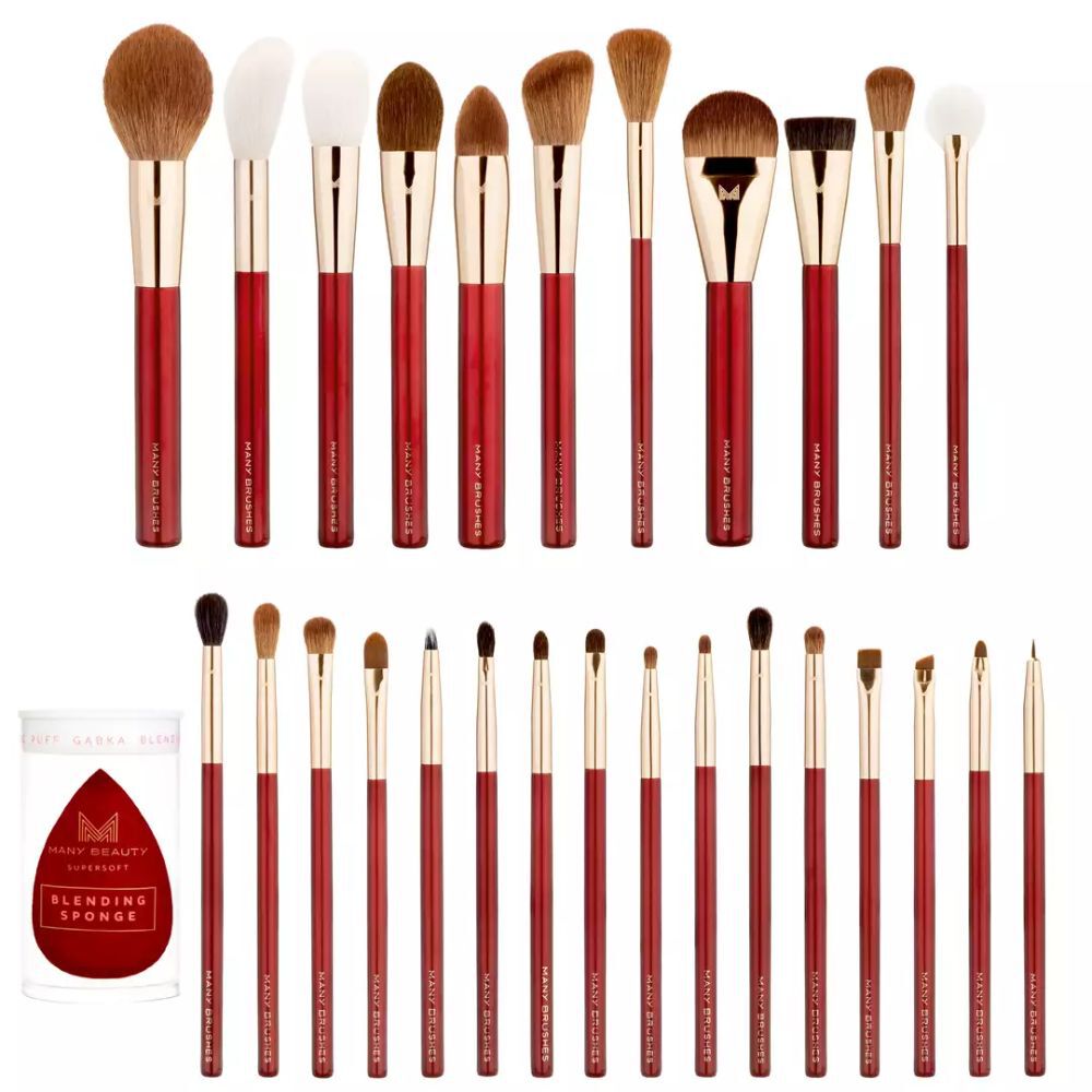 De nombreuses brosses haut de gamme
