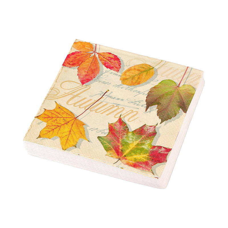 Tovaglioli ecologici Vie, confezione da 20 pezzi, 33x33 cm, autunno/inverno