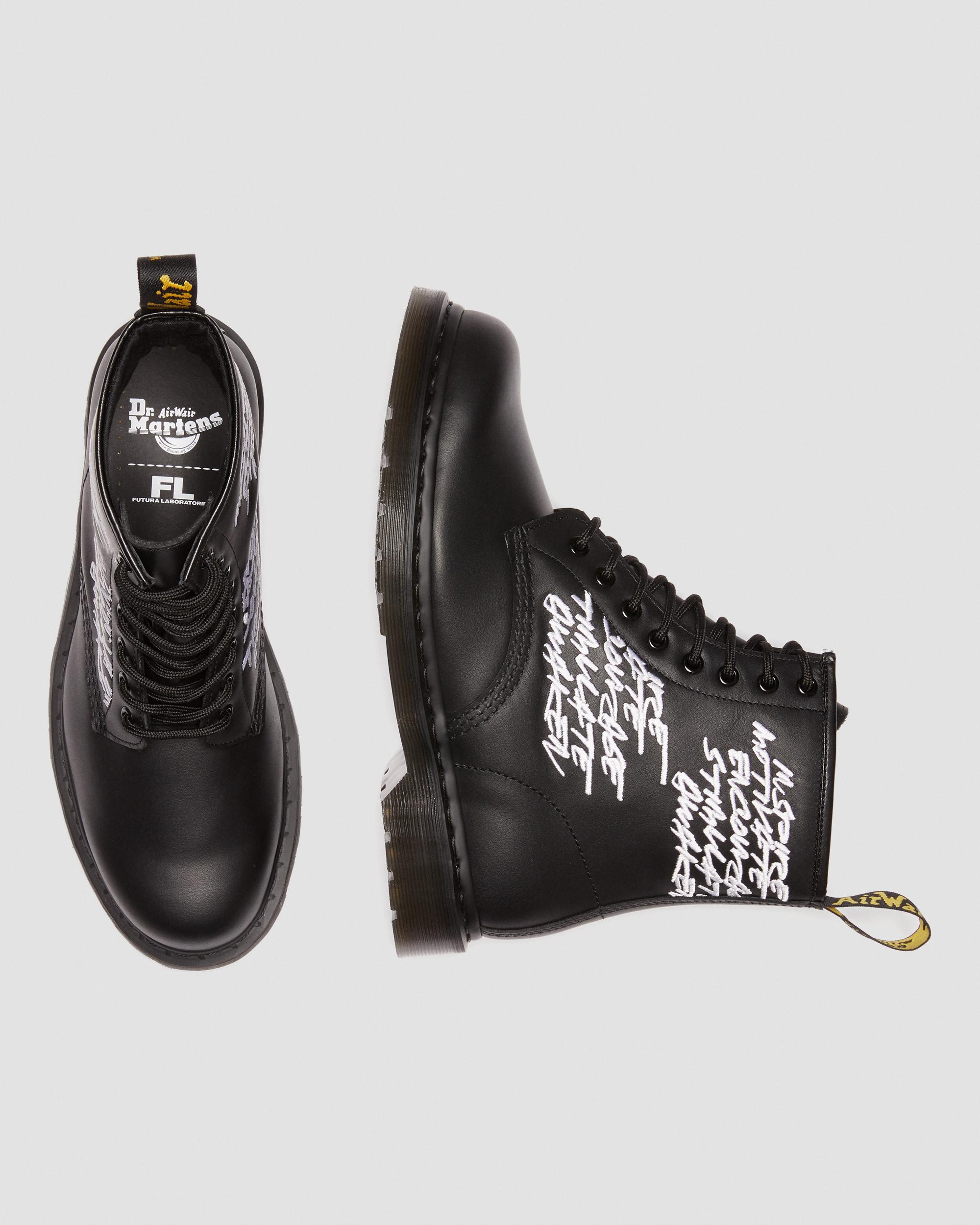 1460 Futura Embroidered Leather Lace Up Boots