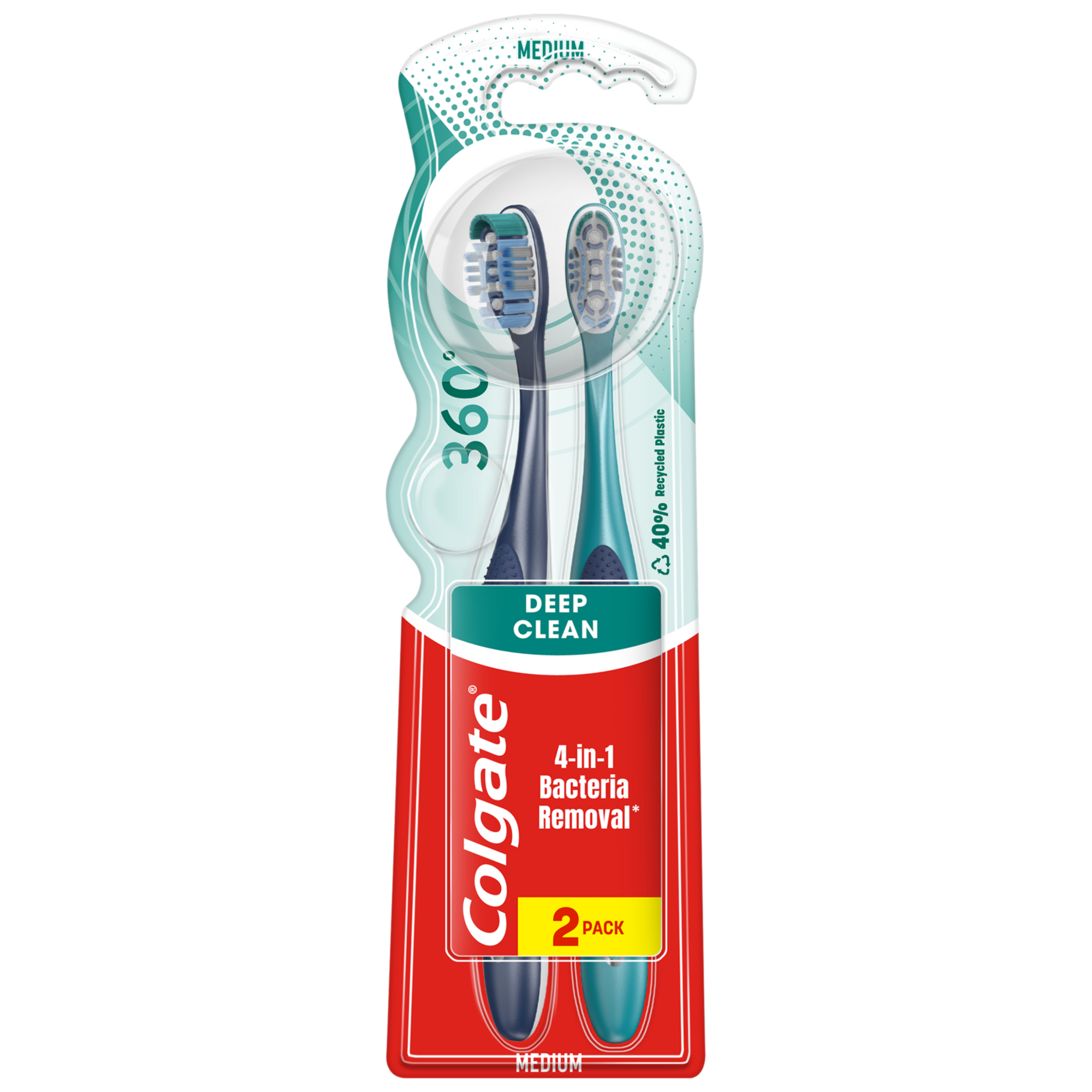 Colgate medium tandbørste 2 stk. 360