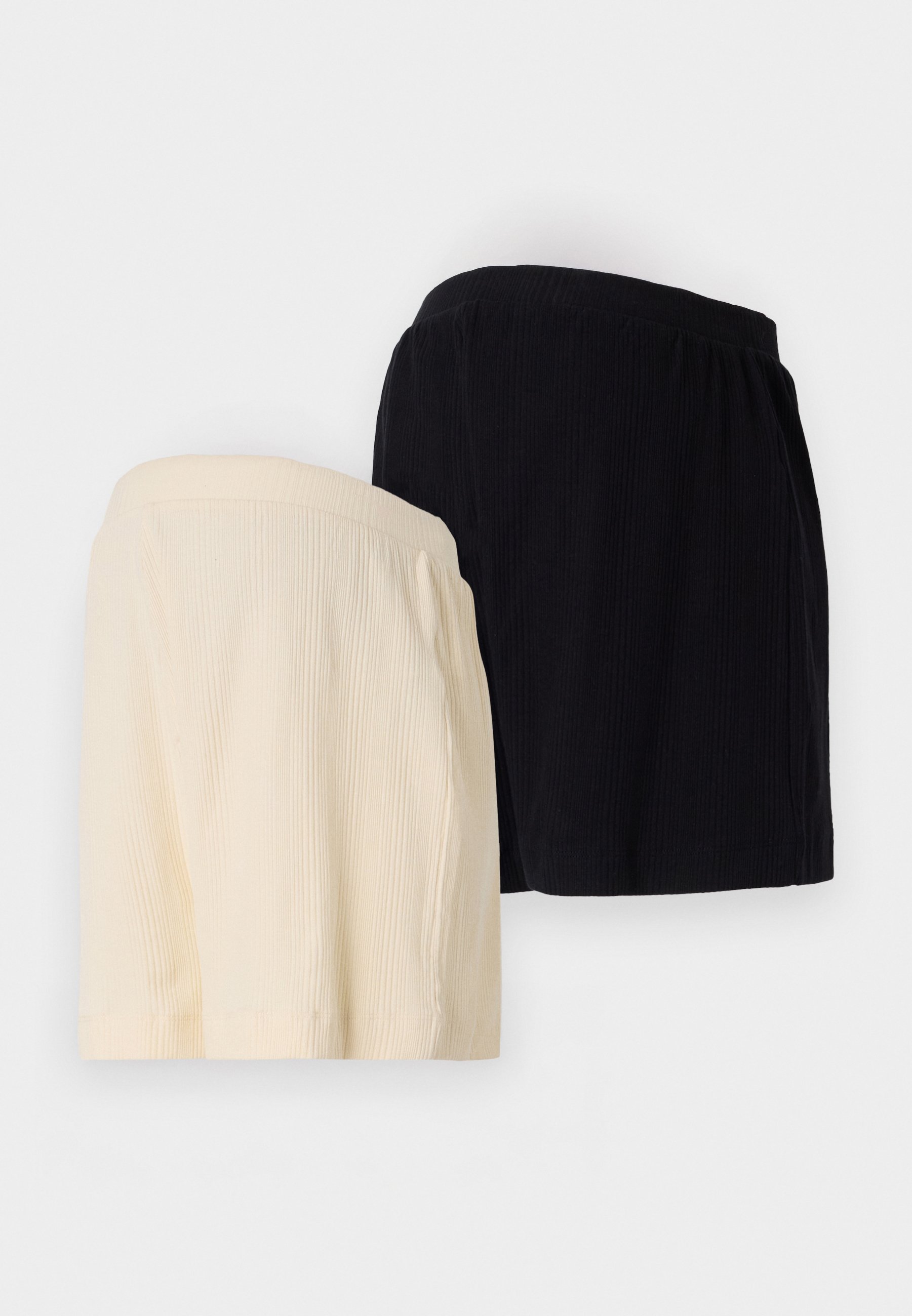 Even&Odd zwangerschapsshorts (2 stuks) - zwart/beige