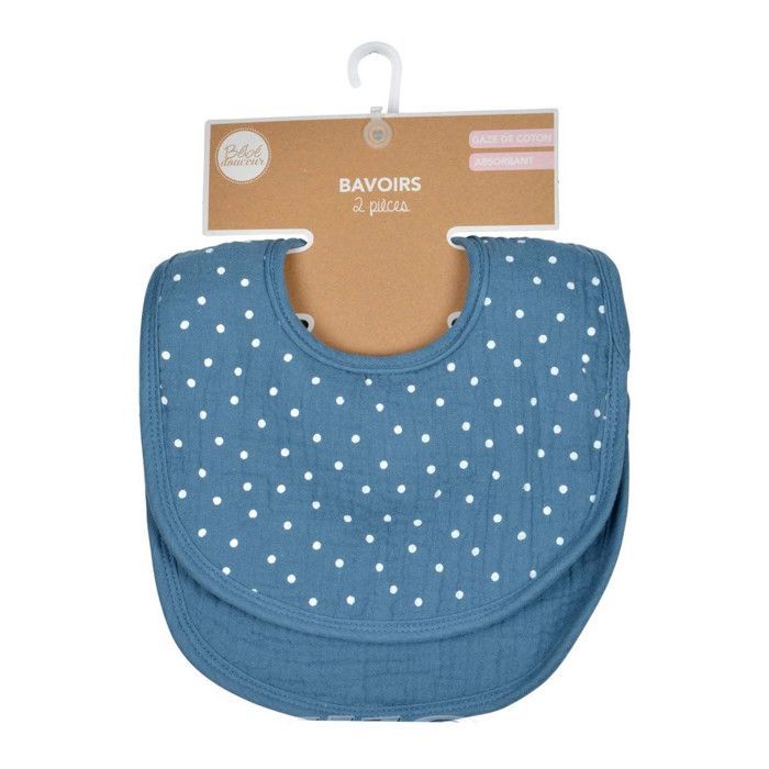 Lot de 2 Bavoirs Bébé 