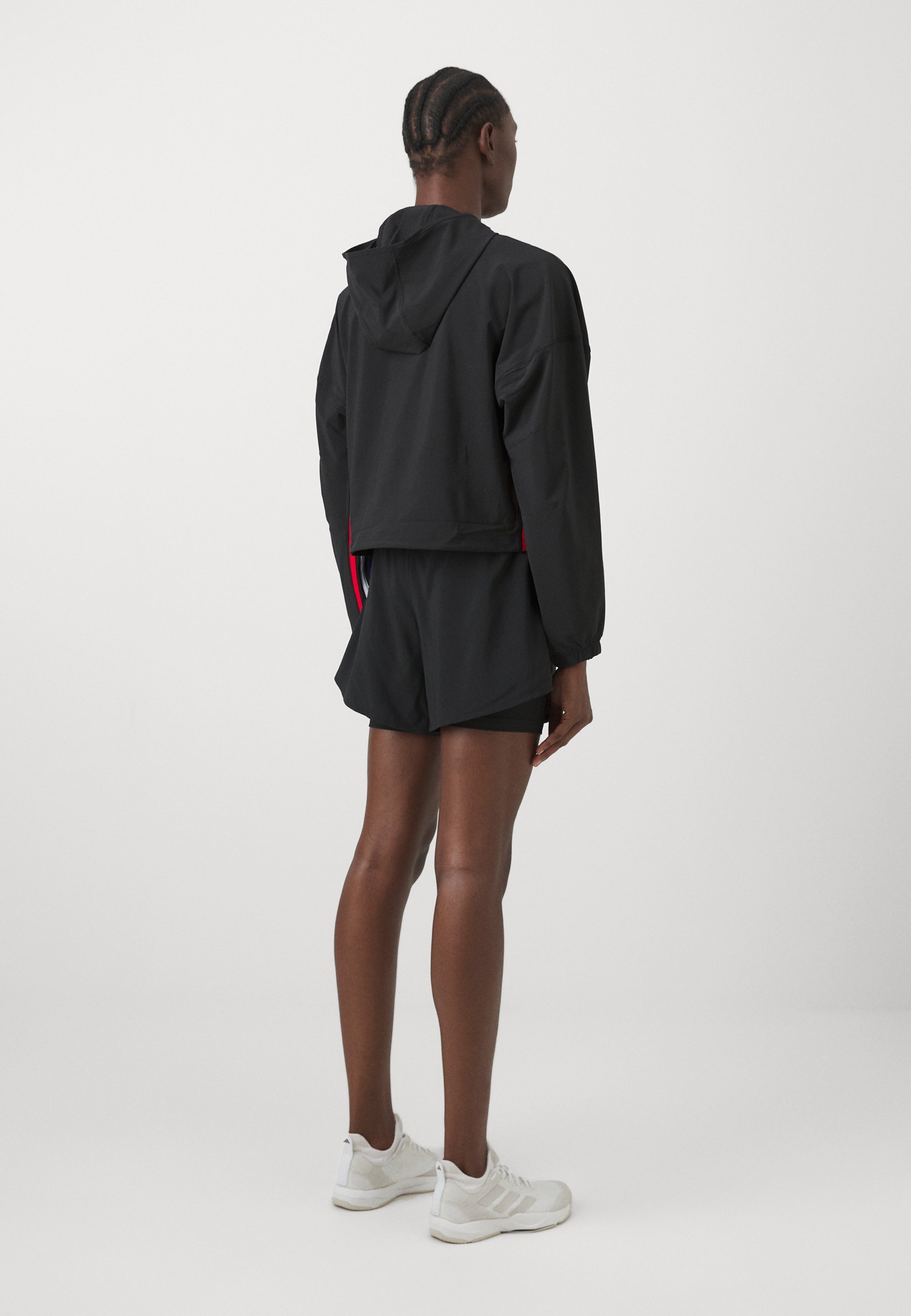 adidas Performance W MIN 2IN1 SHO - Sportovní kraťasy - černá/bílá