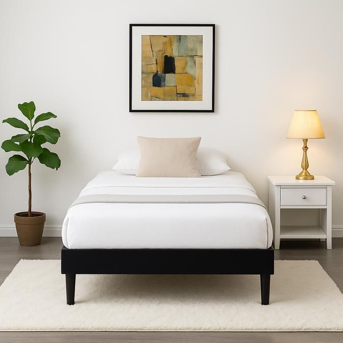 Bedbodem - KING OF DREAMS - 90x190 cm - Afneembare hoes - Wasbare hoes - 13 houten latten