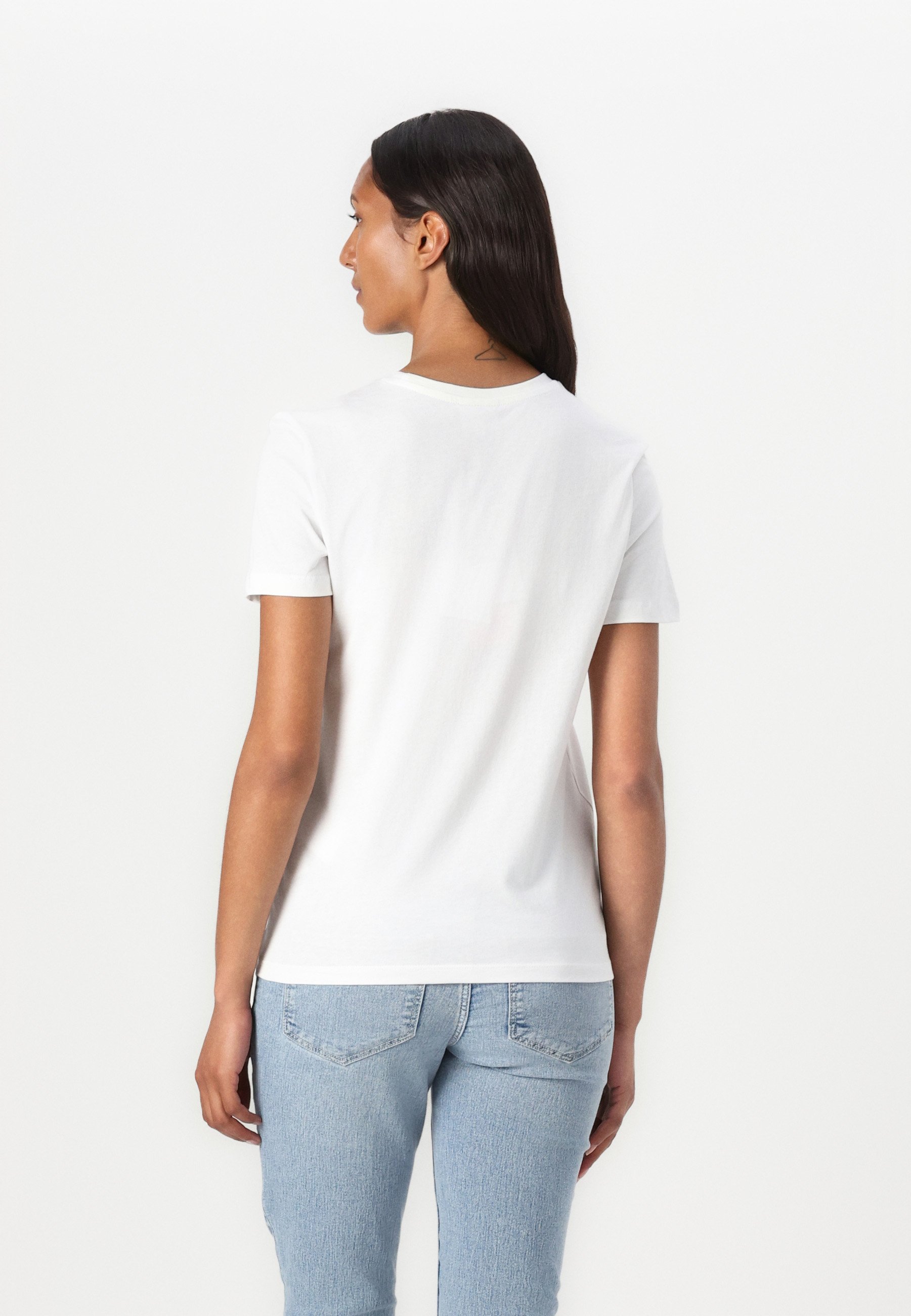 ONLY MATERNITY OLMARIYA LIFE LOVE - T-shirt met print - helder wit