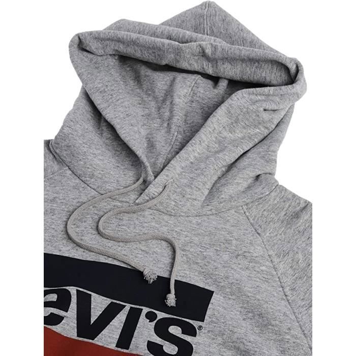 Pull à capuche Levi's sweat à capuche gris femme