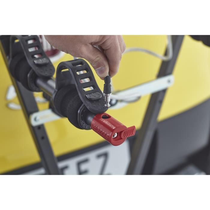 MOTTEZ fietsendrager voor op de trekhaak, geschikt voor 2 fietsen, inclusief slot.