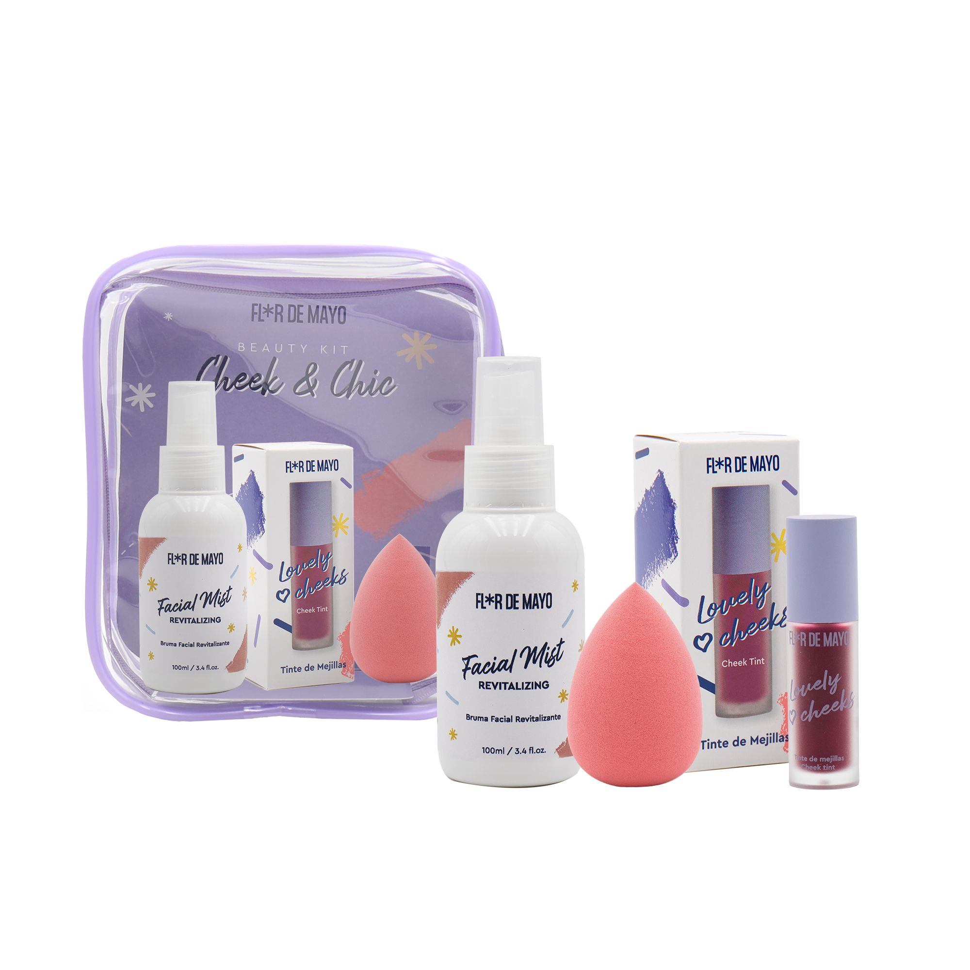 Сет козметичких кутијица за лице и лице Cheek & Chic