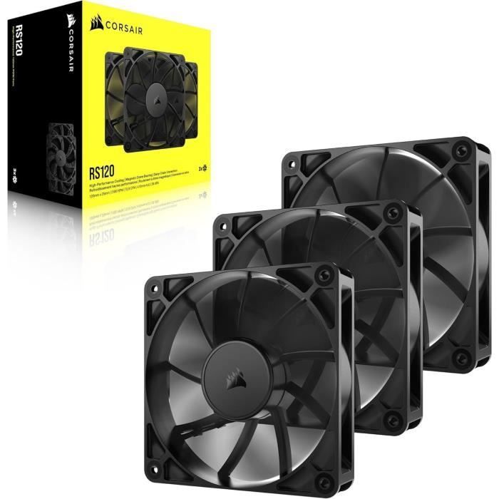 Pacote com 3 ventoinhas PWM de 120 mm - CORSAIR - RS120