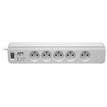 Surge-protected power strip - APC - 5 outlets - 230V - France - 10 amps