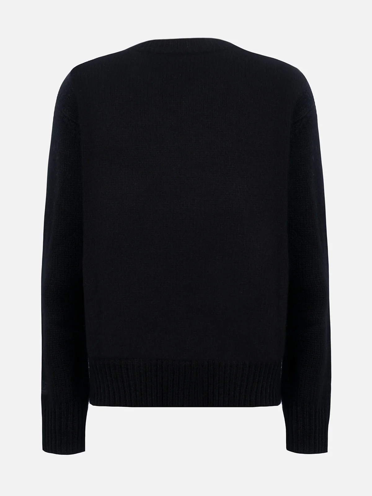 Kyla St. Moritz Fair Isle damestrui, zwart jacquard