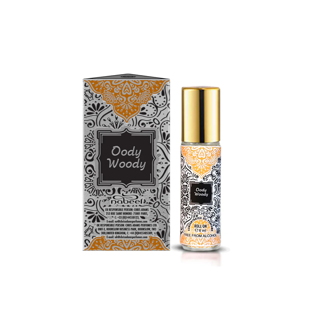 Oil Perfume Ooody Woody Roll On Oil Perfume - Huile de Parfum Unisex, Huile de Parfum, Parfum