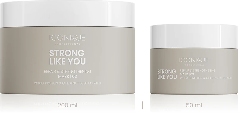 ICONIQUE Professional STRONG LIKE YOU Herstellend & Versterkend regenererend masker voor beschadigd haar
